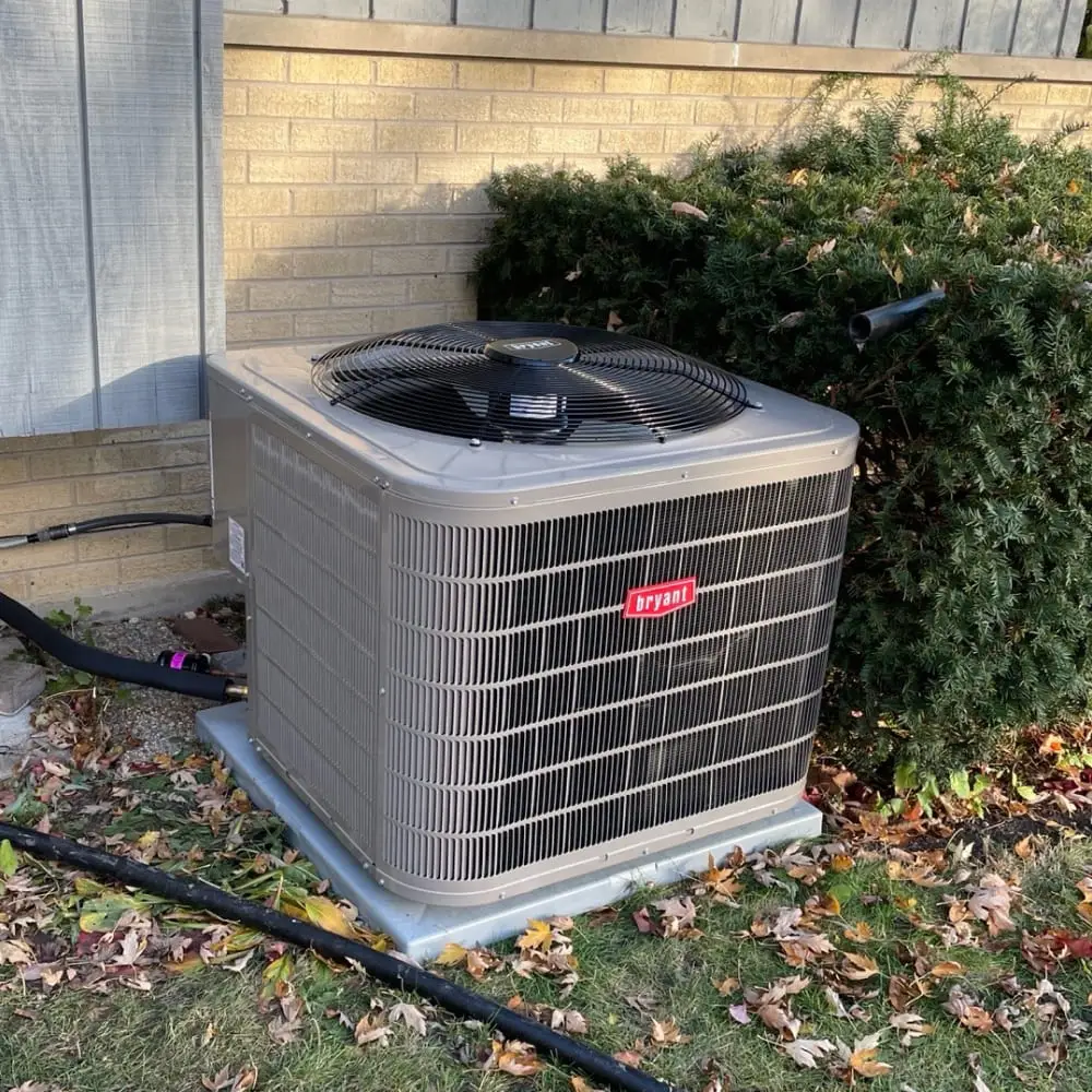 Bryant high-efficiency air conditioner installation