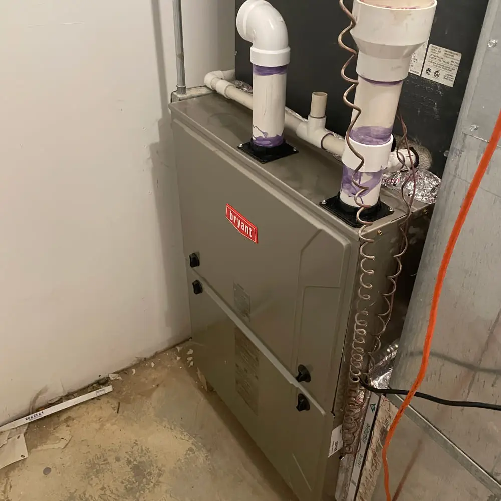 Full Bryant Infinity furnace installation - 2