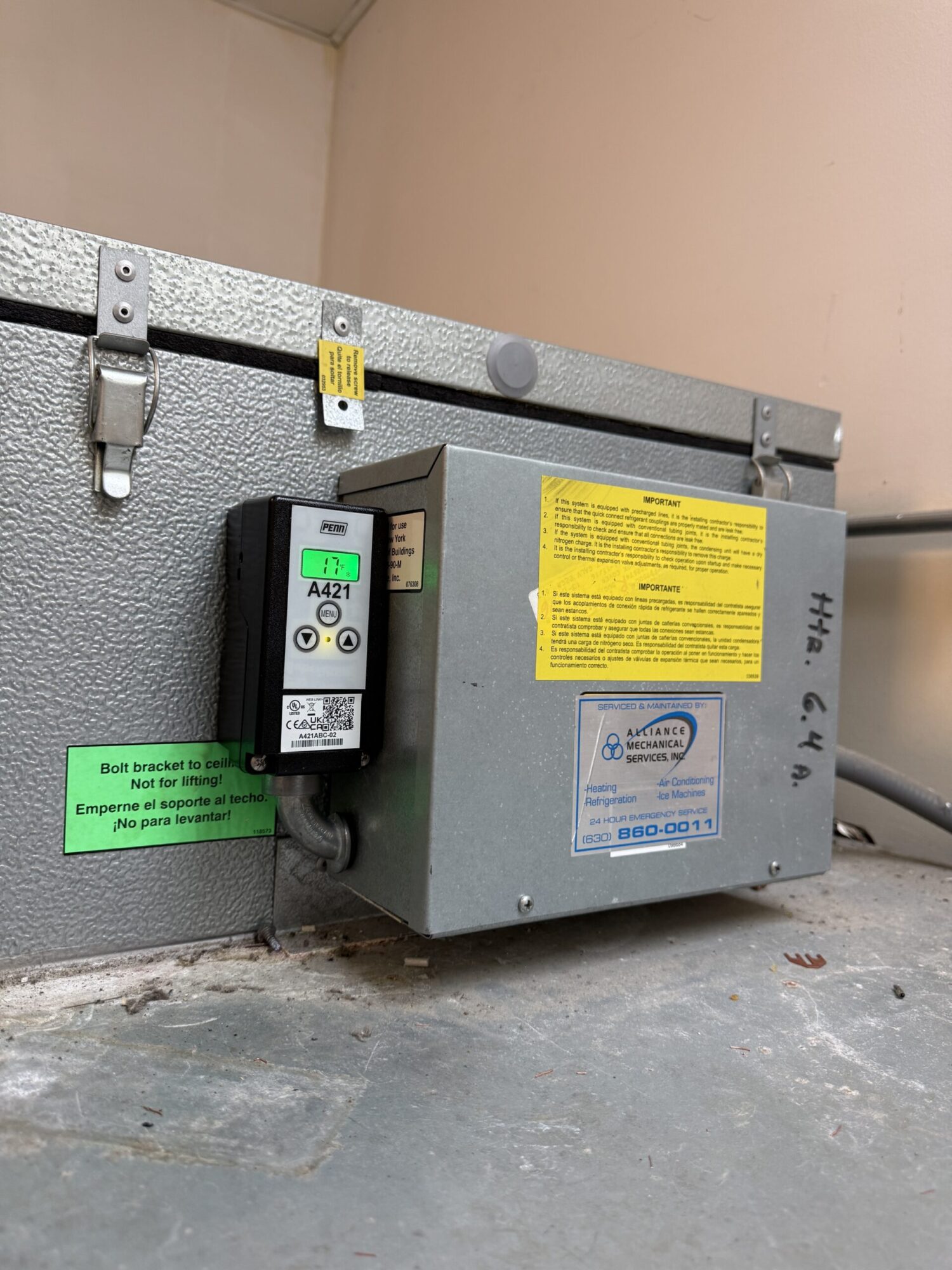 IMG_3746 - Four Elements Service HVAC & Refrigeration walk in cooler repair in vernon hills il